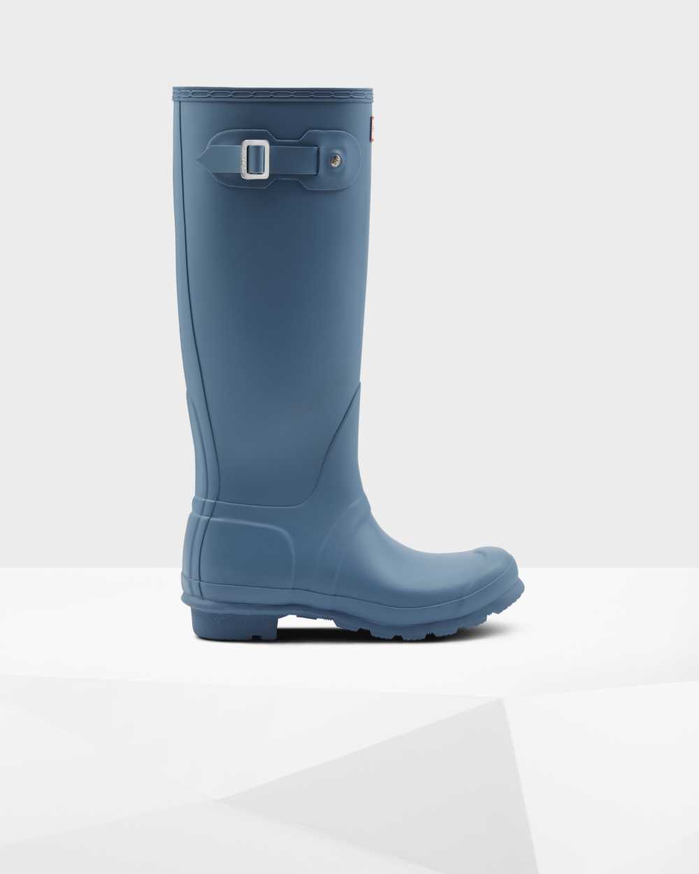 Bottes Hautes En Caoutchouc Hunter Femme - Botte De Pluie Hunter Original Bleu | DTSO-48160