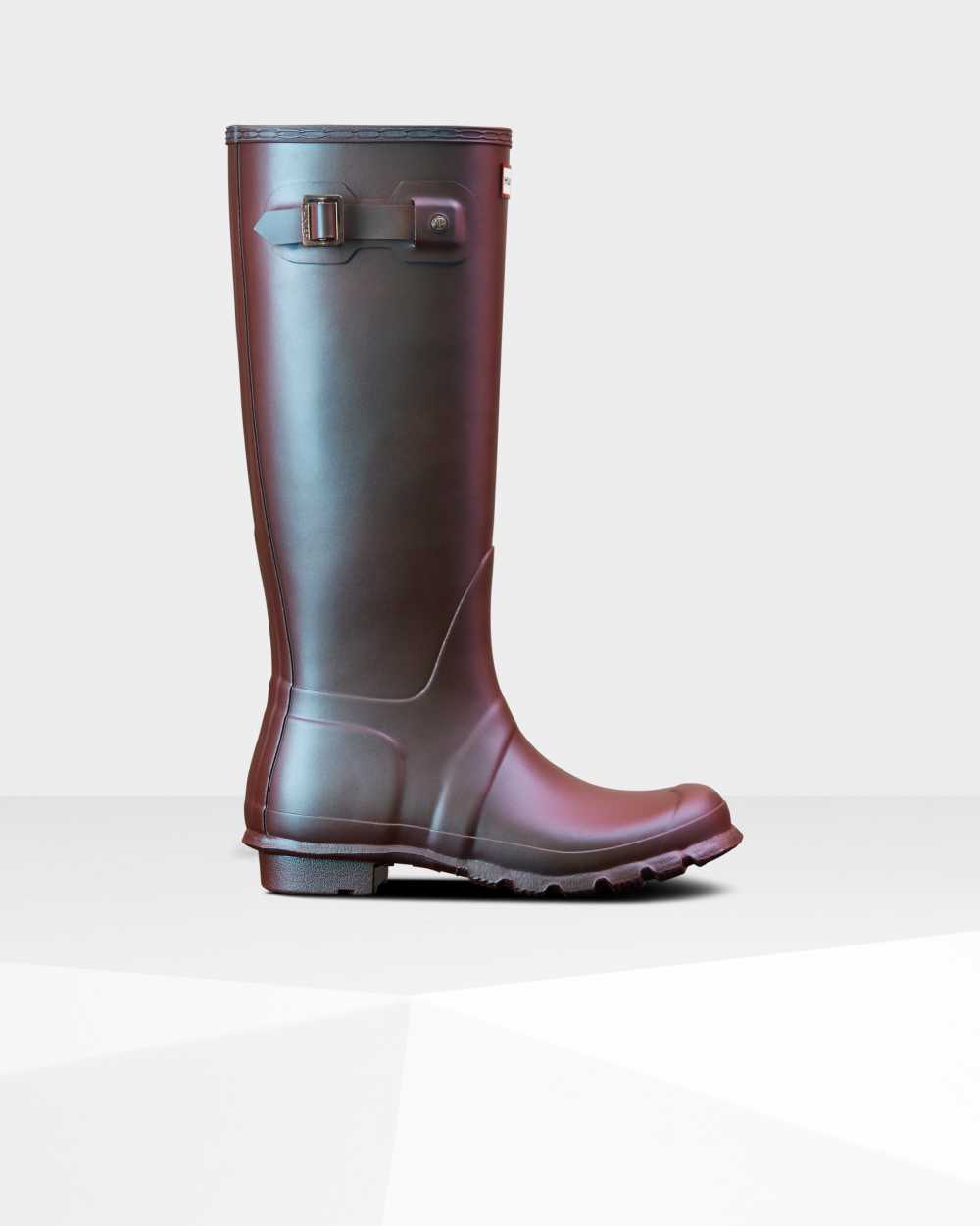 Bottes Hautes En Caoutchouc Hunter Femme - Botte De Pluie Hunter Original Nebula Bleu | NKTA-91035